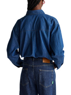 Benetton Regular Fit Cotton Shirt, Blue - view 2, Blue