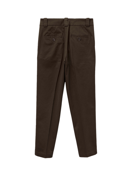 Benetton Slim Fit Chino Cotton Trousers - view 2, Brown