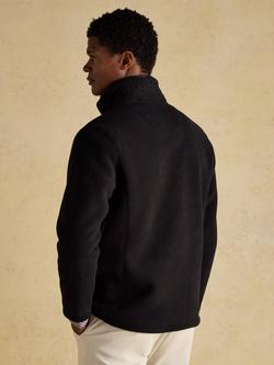 Joules Heritage Quarter Zip Fleece, Black - view 2, Black