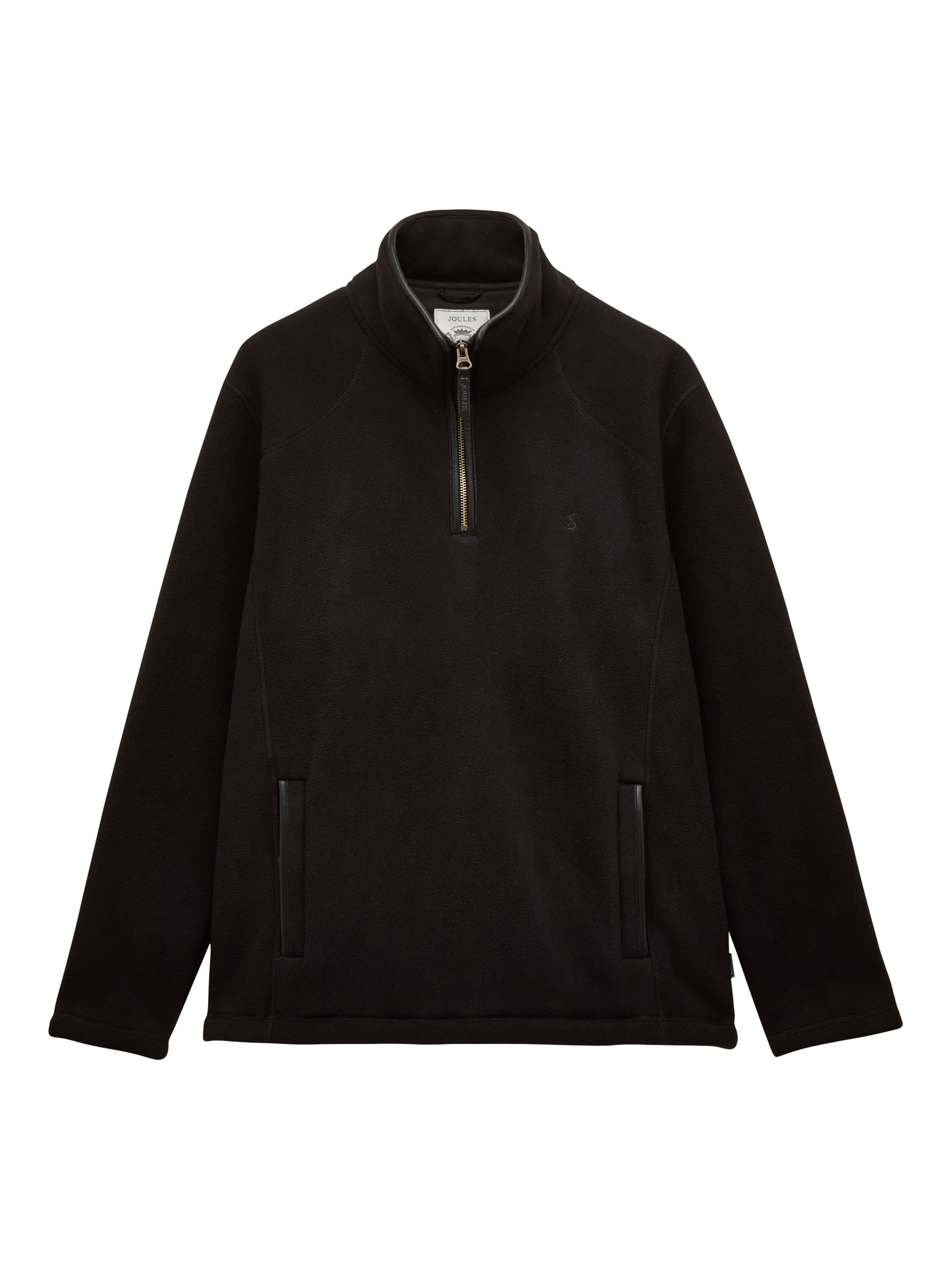 Product image 8 of 9, which shows Joules Heritage Quarter Zip Fleece, Black, L