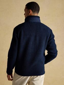 Joules Ashford Borg Fleece Quarter-Zip Jumper - view 2, Navy