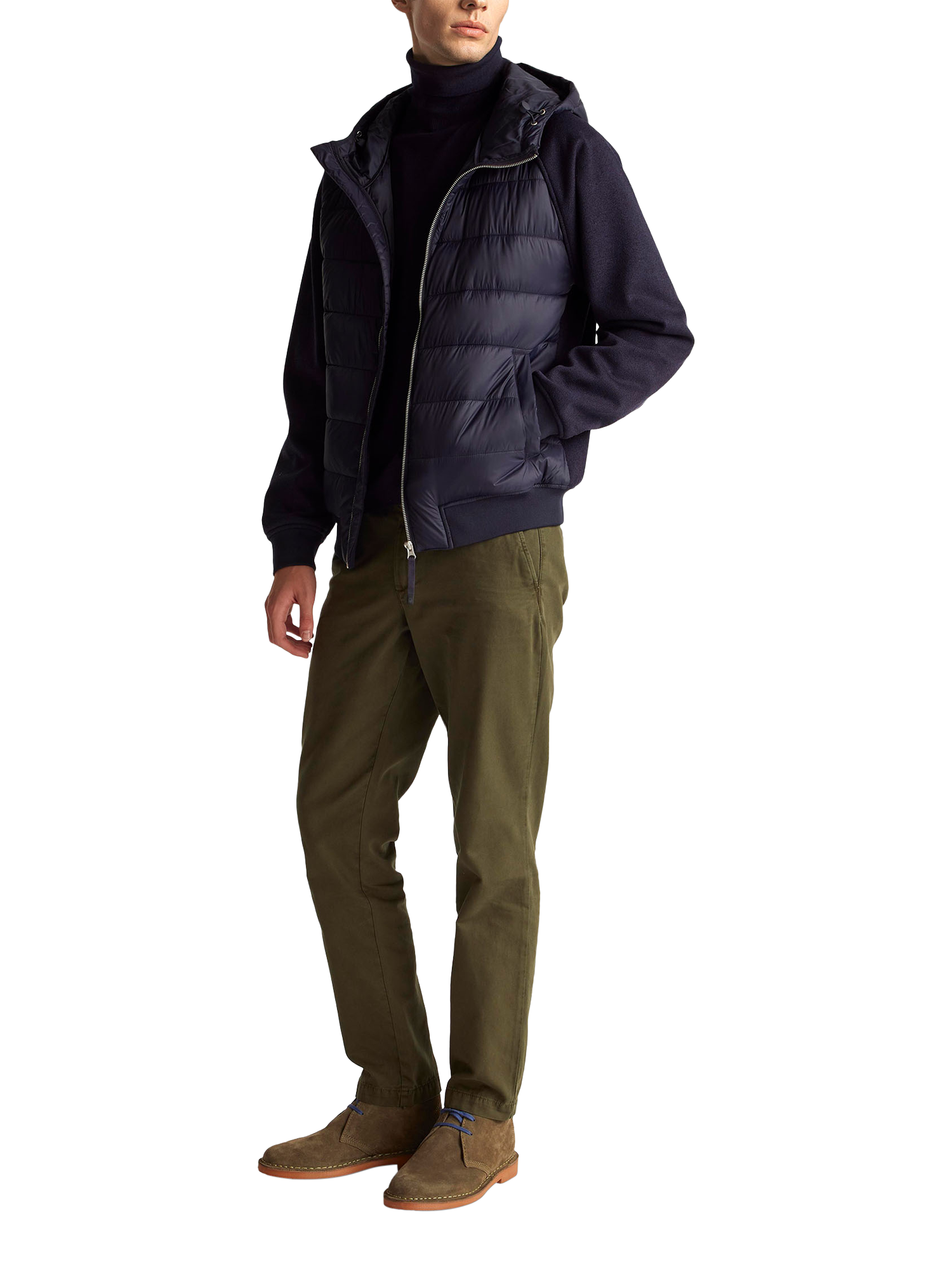 Product image 3 of 5, which shows Benetton Puffer Jacket, Blue, XXL