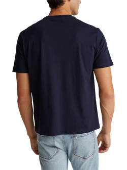 Benetton Cotton Short Sleeve Crew Neck T-Shirt - view 2, Blue