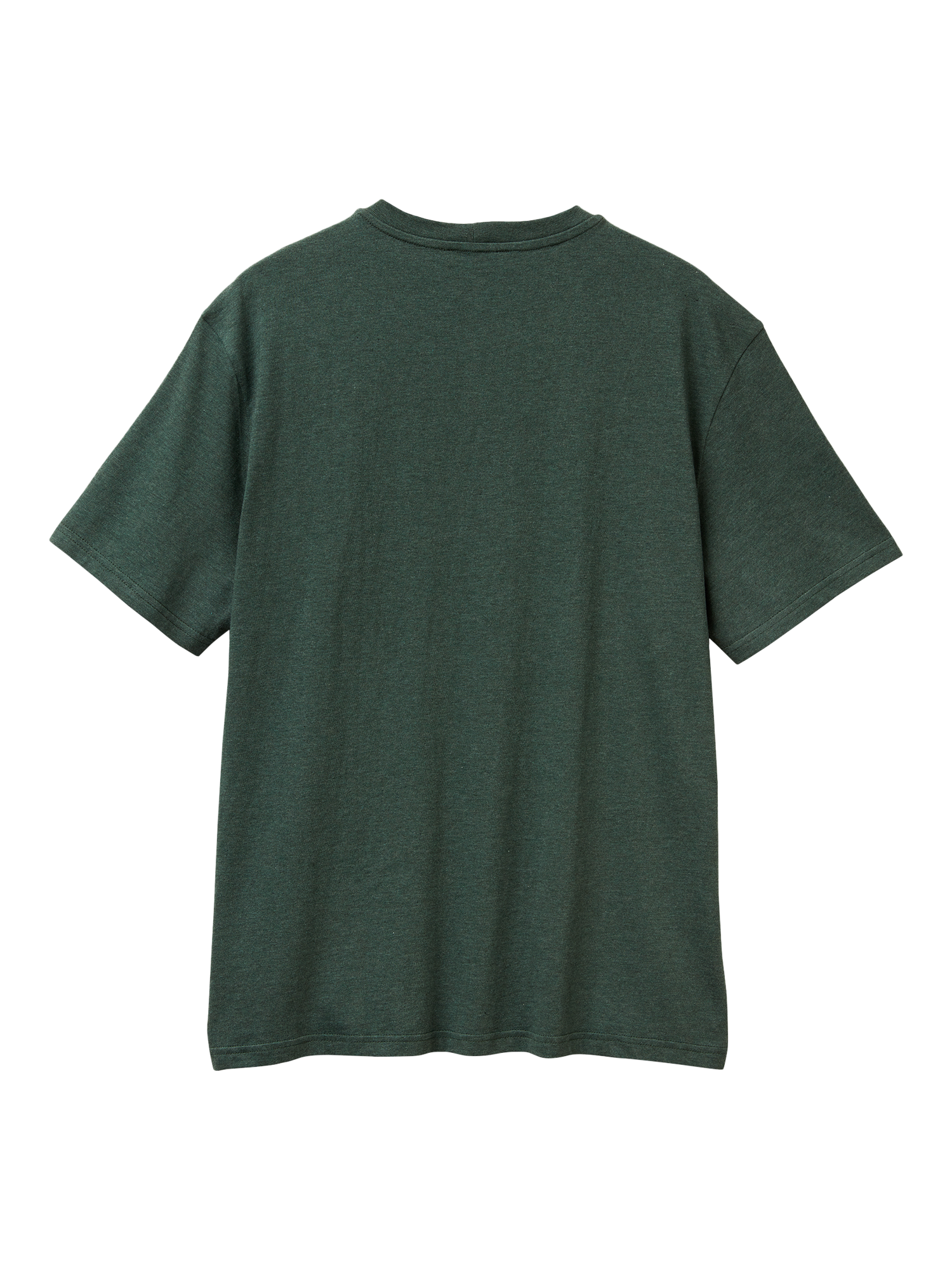 Product image 5 of 5, which shows Benetton Crew Neck Cotton T-Shirt, Green, M