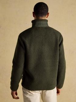 Joules Ashford Borg Fleece Quarter-Zip Jumper - view 2, Green