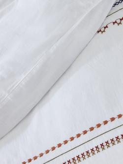 John Lewis Palmar Cotton Embroidered Duvet Cover Set, Multi - view 2, Multi