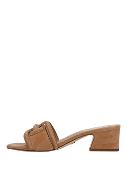 Sam Edelman Waylon Suede Heeled Sandals, Cyprus Tan - view 2, Cyprus Tan
