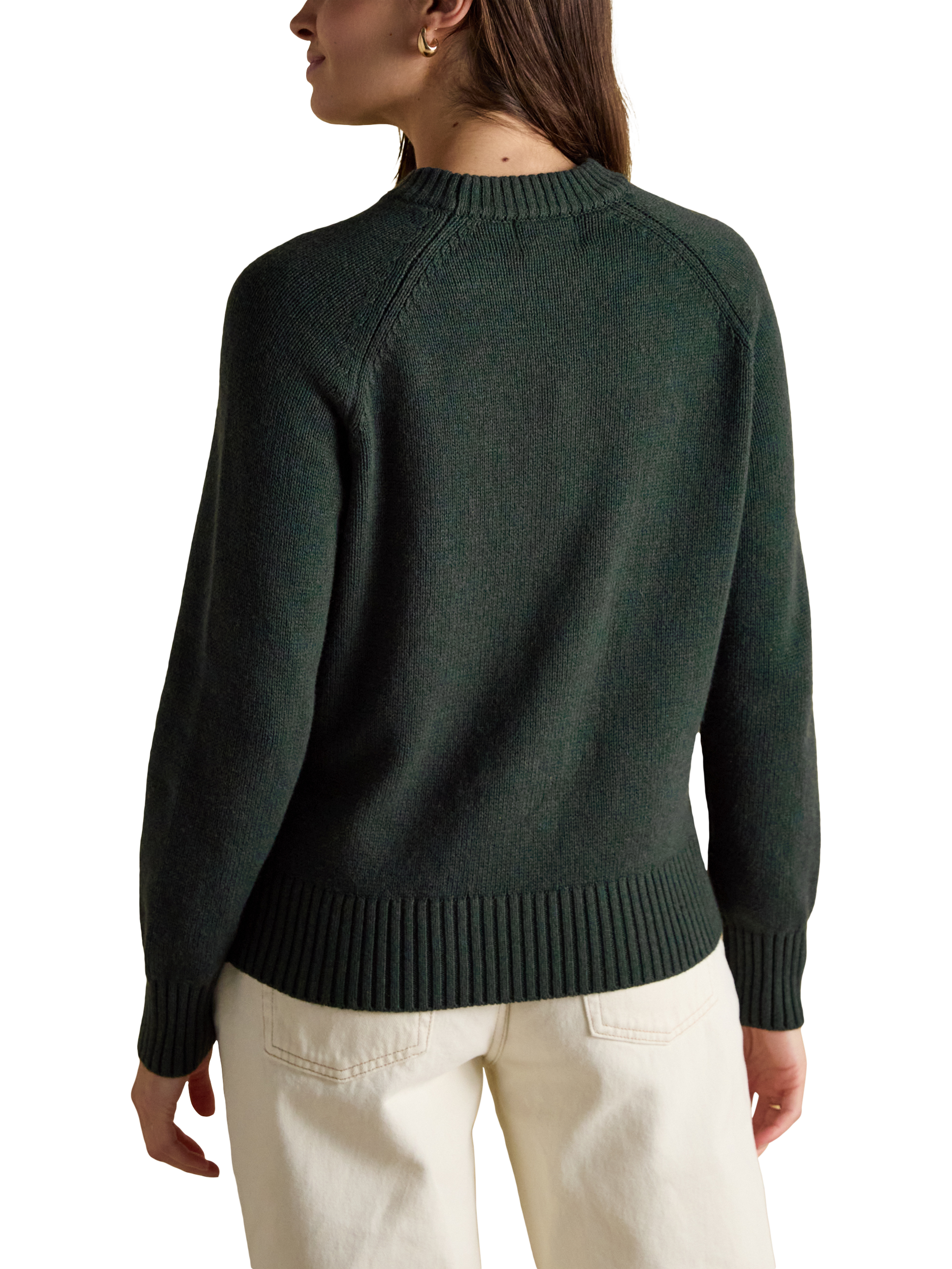 Product image 2 of 6, which shows Joules Jonty Crew Neck Jumper, Green, XS