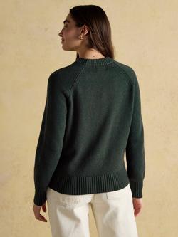 Joules Jonty Crew Neck Jumper, Green - view 2, Green