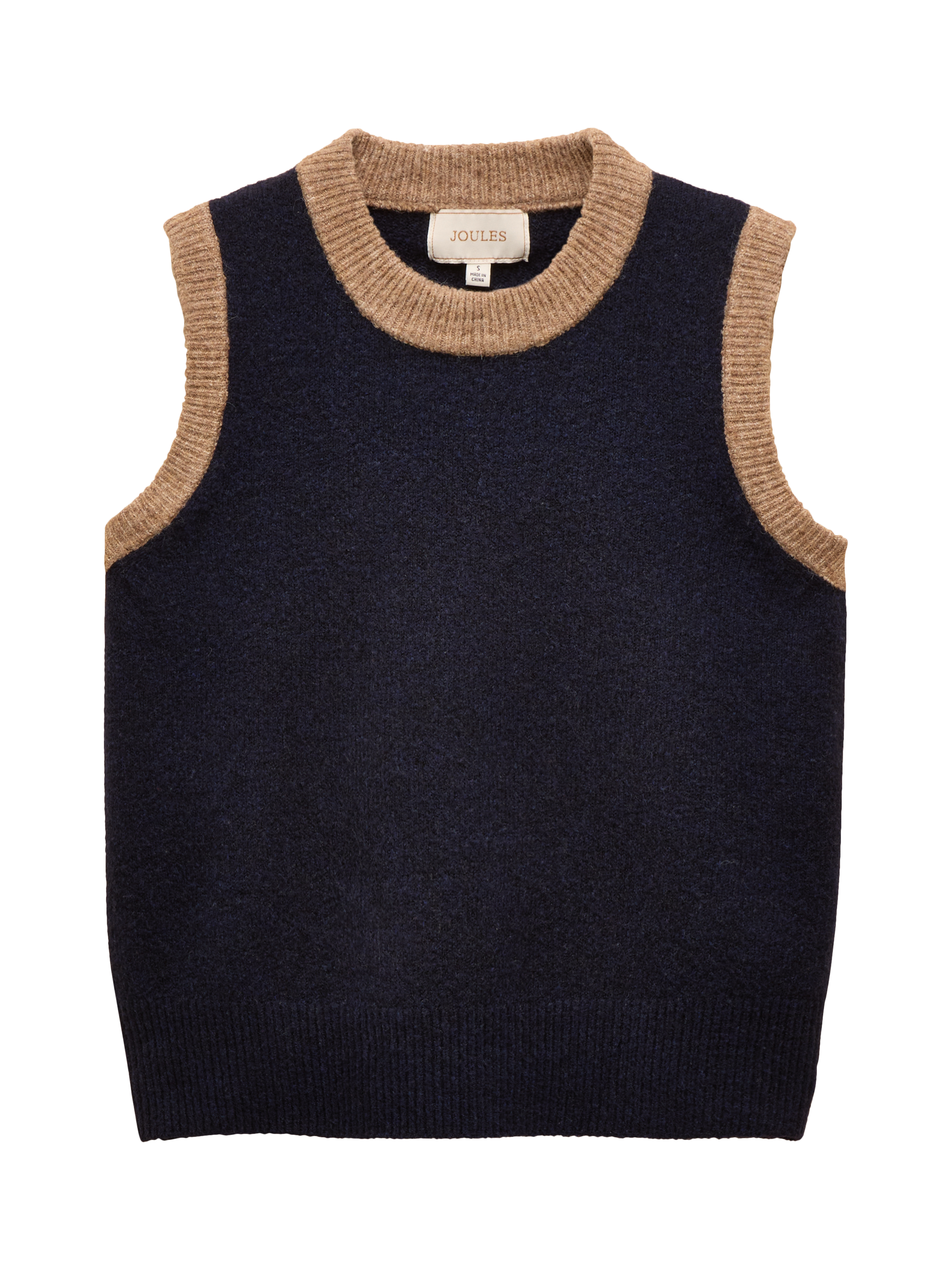 Product image 6 of 6, which shows Joules Holly Colour Block Tank Top, Navy, L