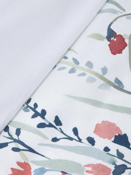 John Lewis Penelope Border Pure Cotton Sateen Duvet Cover Set, 200 Thread Count - view 2, Multi