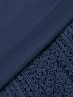 John Lewis Zia Embroidered Duvet Cover Set - view 2, Blue