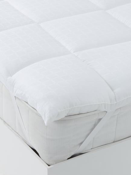 John Lewis Breathe Quilted Mattress Topper, White