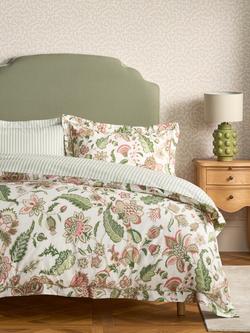 John Lewis x Sanderson Newnham Courtney Reversible Duvet Cover Set, Sweet Pea - view 2, Sweet Pea