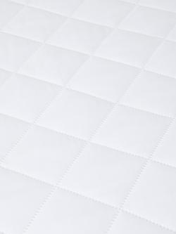 John Lewis Easycare Waterproof Mattress Protector - view 2, White