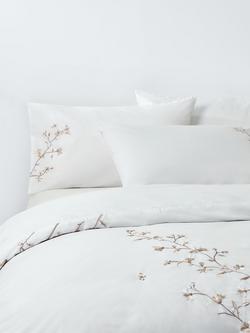 John Lewis Chinese Blossom Duvet Cover Set, White