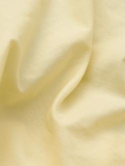John Lewis Pure Cotton Percale Fitted Sheet - view 2, Lemon Yellow