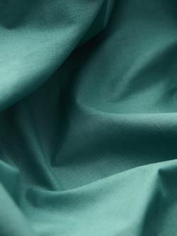 John Lewis Pure Cotton Percale Fitted Sheet - view 2, Spruce Green