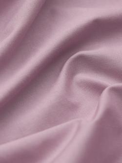 John Lewis Pure Cotton Percale Fitted Sheet - view 2, Mauve