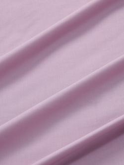 John Lewis Pure Cotton Percale Fitted Sheet - view 2, Mauve
