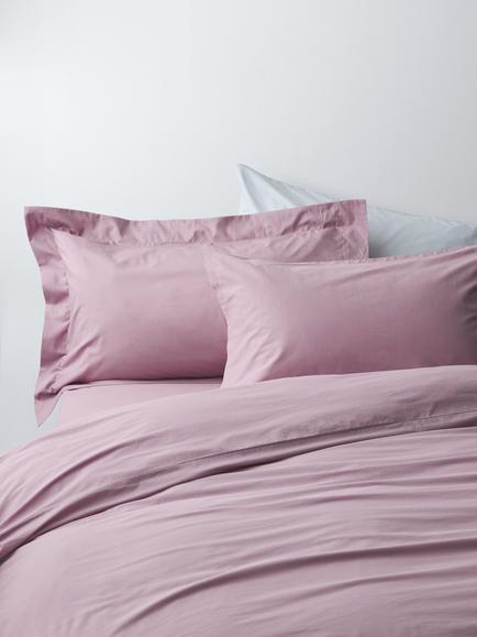 John Lewis Pure Cotton Percale Bedding, Mauve
