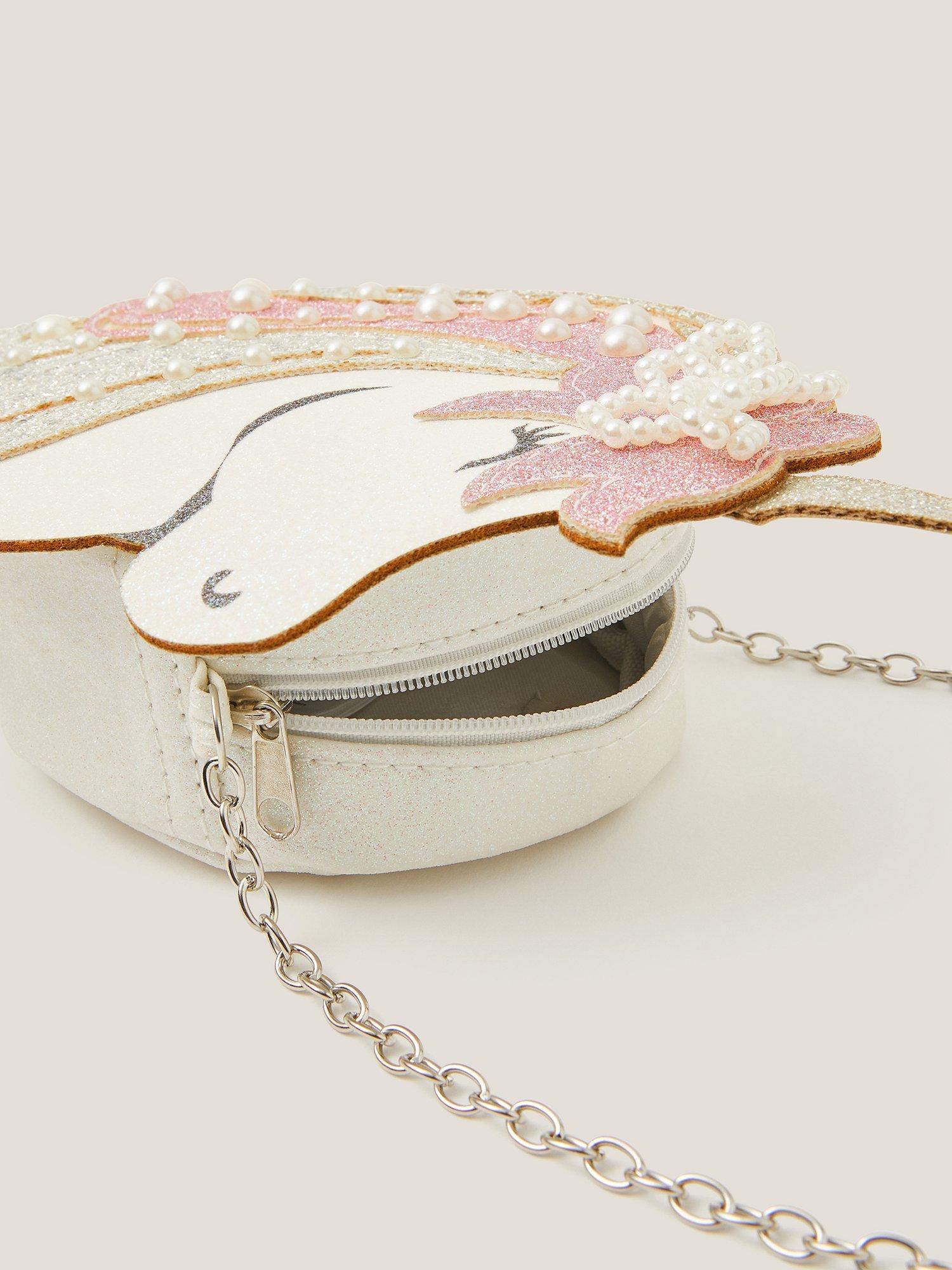 Product image 3 of 4, which shows Monsoon Kids' Pearl Unicorn Bag, Multi, One Size