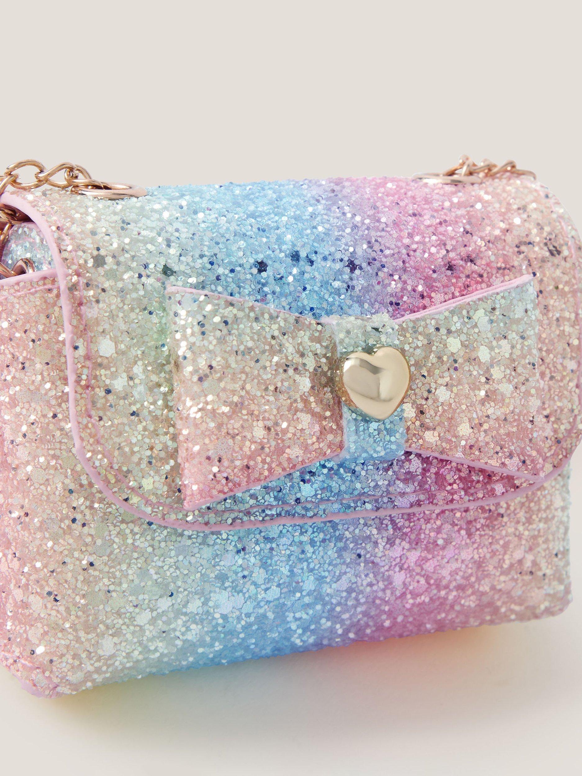 Product image 4 of 4, which shows Monsoon Kids' Rainbow Glitz Mini Bag, Multi