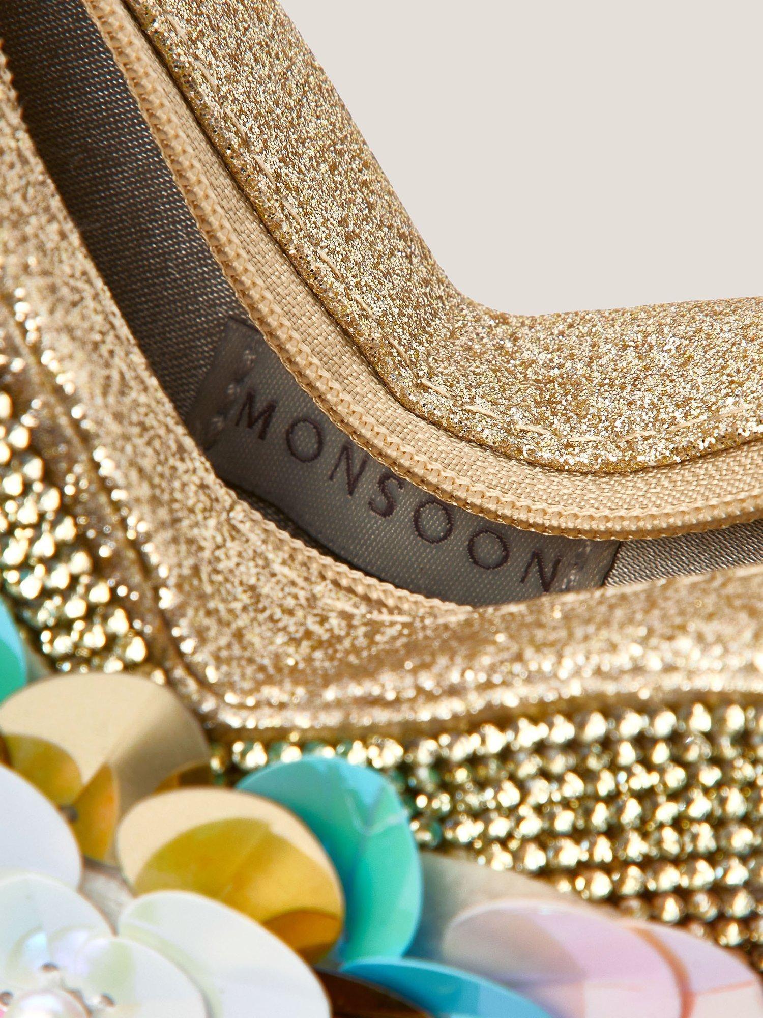 Product image 3 of 4, which shows Monsoon Kids' Sequin Embellished Butterfly Bag, Multi