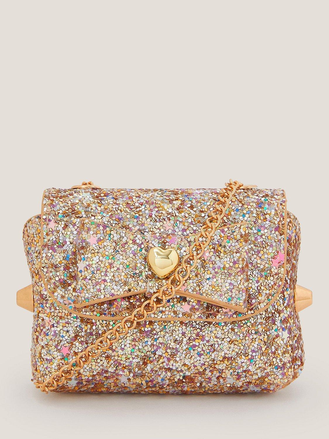 Product image 1 of 4, which shows Monsoon Kids' Super Glitz Mini Bag, Gold