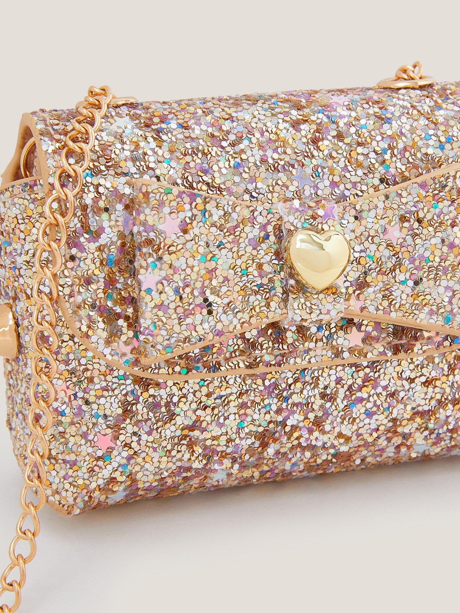 Product image 4 of 4, which shows Monsoon Kids' Super Glitz Mini Bag, Gold