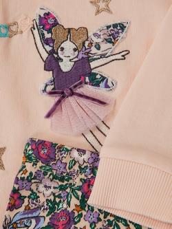 Monsoon Baby Cotton Rich Top and Legging Set, Pink/Multi - view 2, Pink/Multi