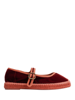 Penelope Chilvers Flora Strap Espadrilles, Red, Red