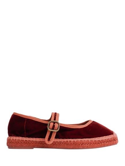 Penelope Chilvers Flora Strap Espadrilles, Red, Red