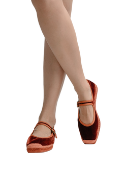 Penelope Chilvers Flora Strap Espadrilles, Red - view 2, Red