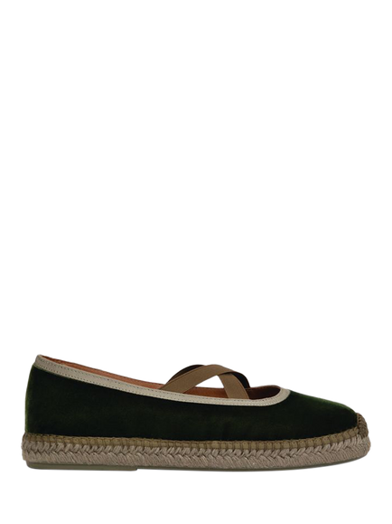 Penelope Chilvers Chico Cross Strap Espadrilles, Khaki, Khaki