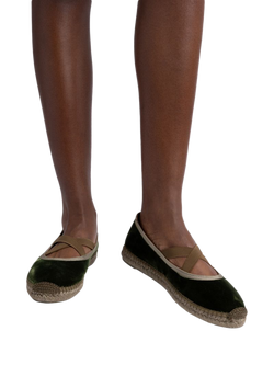 Penelope Chilvers Chico Cross Strap Espadrilles, Khaki - view 2, Khaki