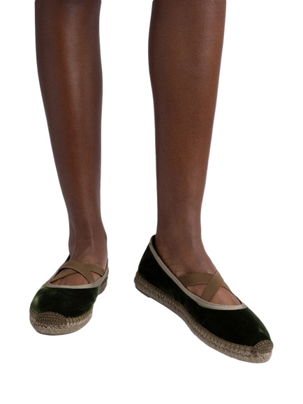 Penelope Chilvers Chico Cross Strap Espadrilles, Khaki - view 2, Khaki