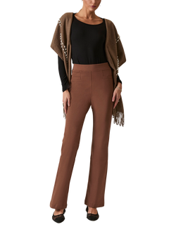 James Lakeland Tailored Bootcut Trousers, Mocha, Mocha