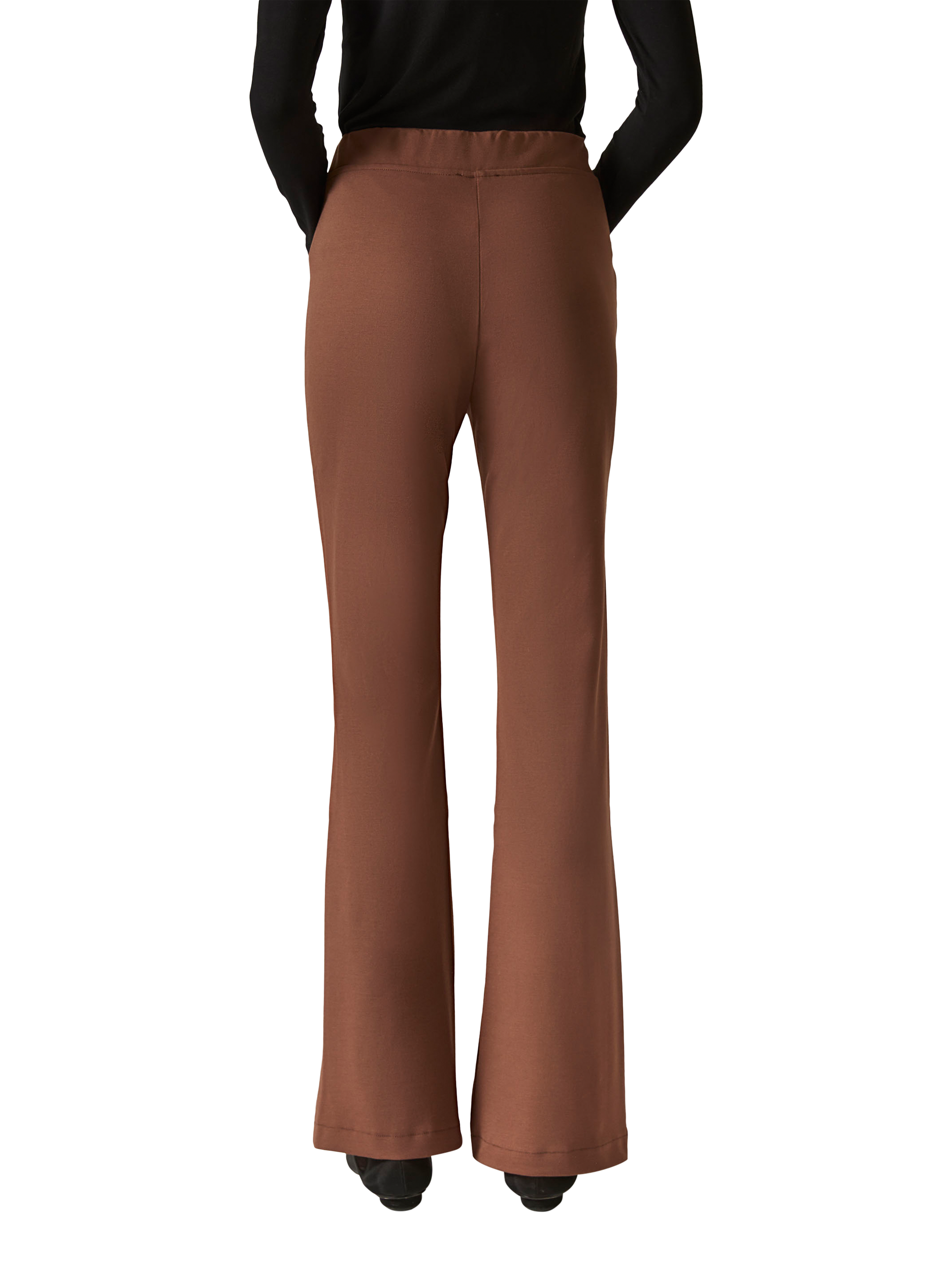 Product image 2 of 5, which shows James Lakeland Tailored Bootcut Trousers, Mocha, 8