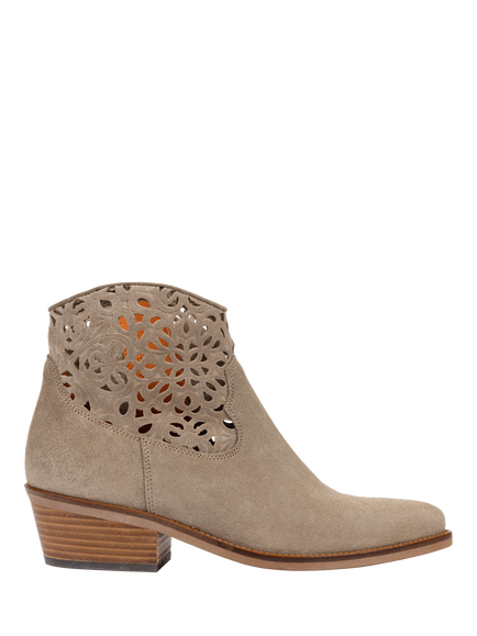 Penelope Chilvers Cassidy Suede Cut Out Ankle Boots, Camel, Camel