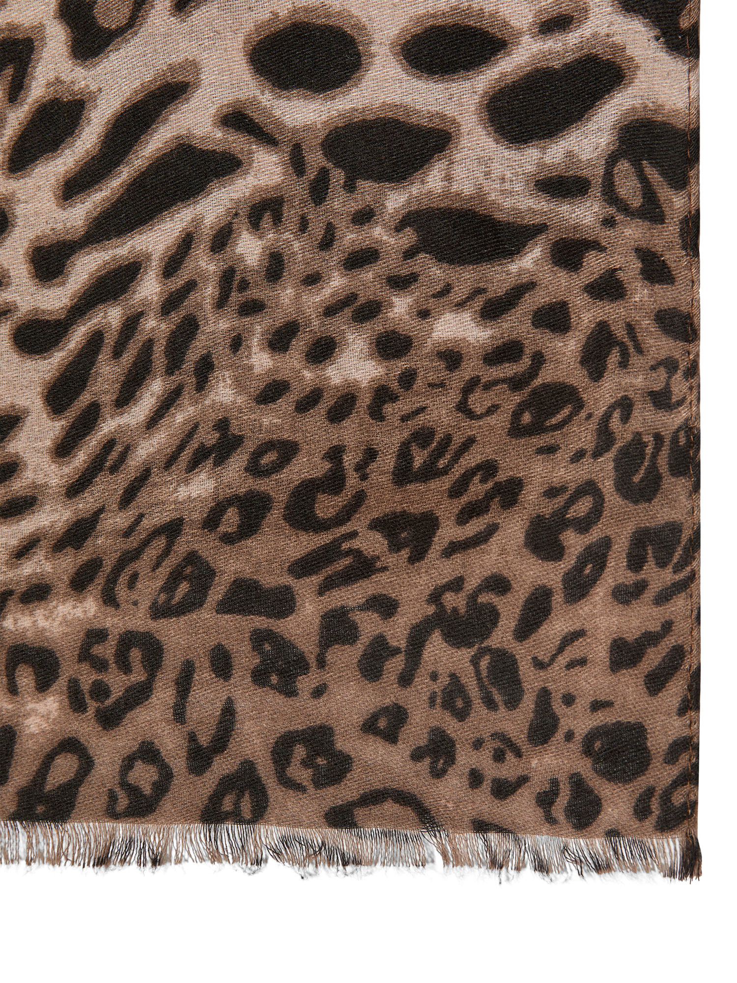 Product image 2 of 3, which shows James Lakeland Leopard Print Scarf, Brown/Multi, One Size
