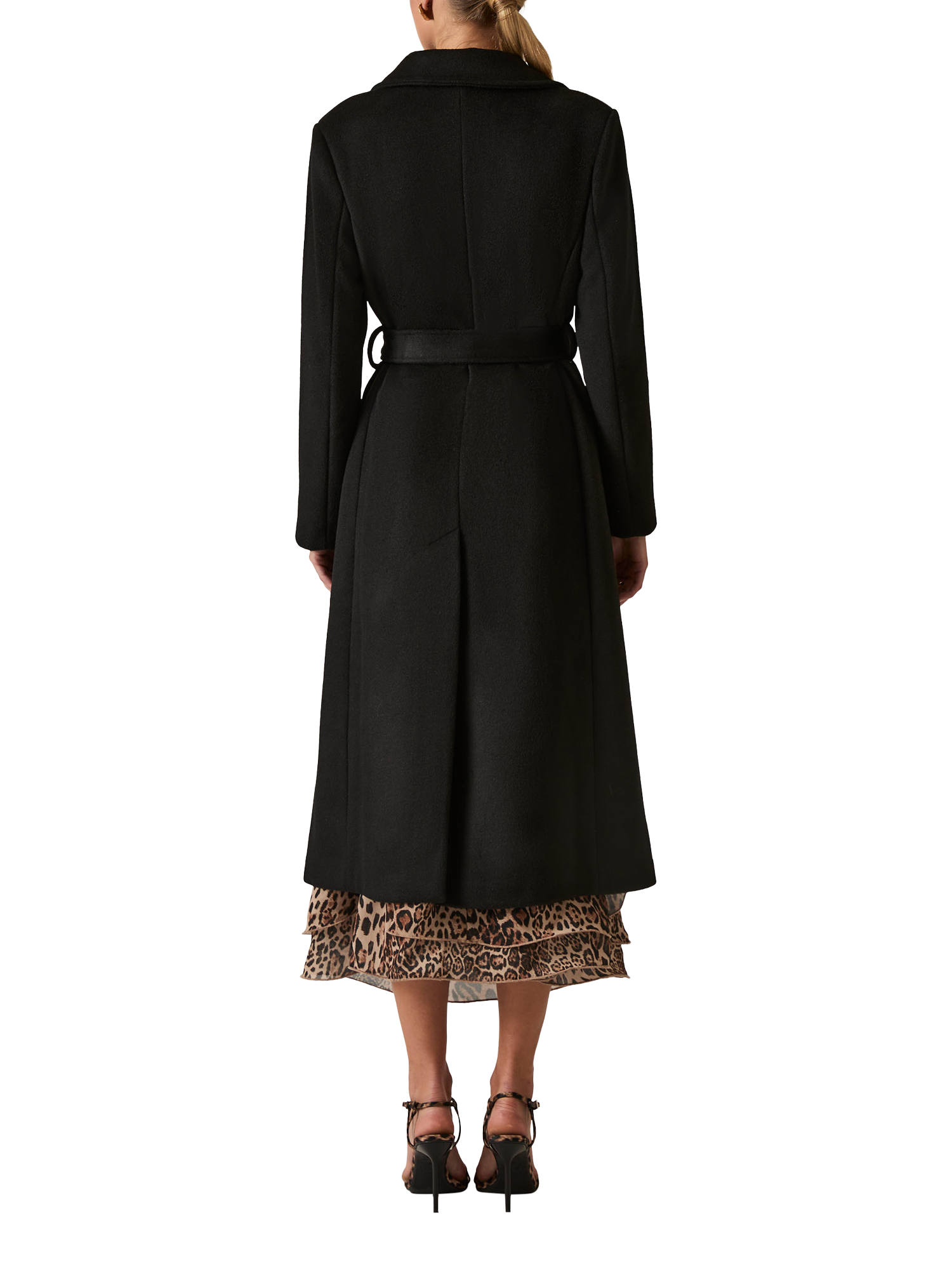 Product image 2 of 6, which shows James Lakeland Classic Midi Coat, Black, 8