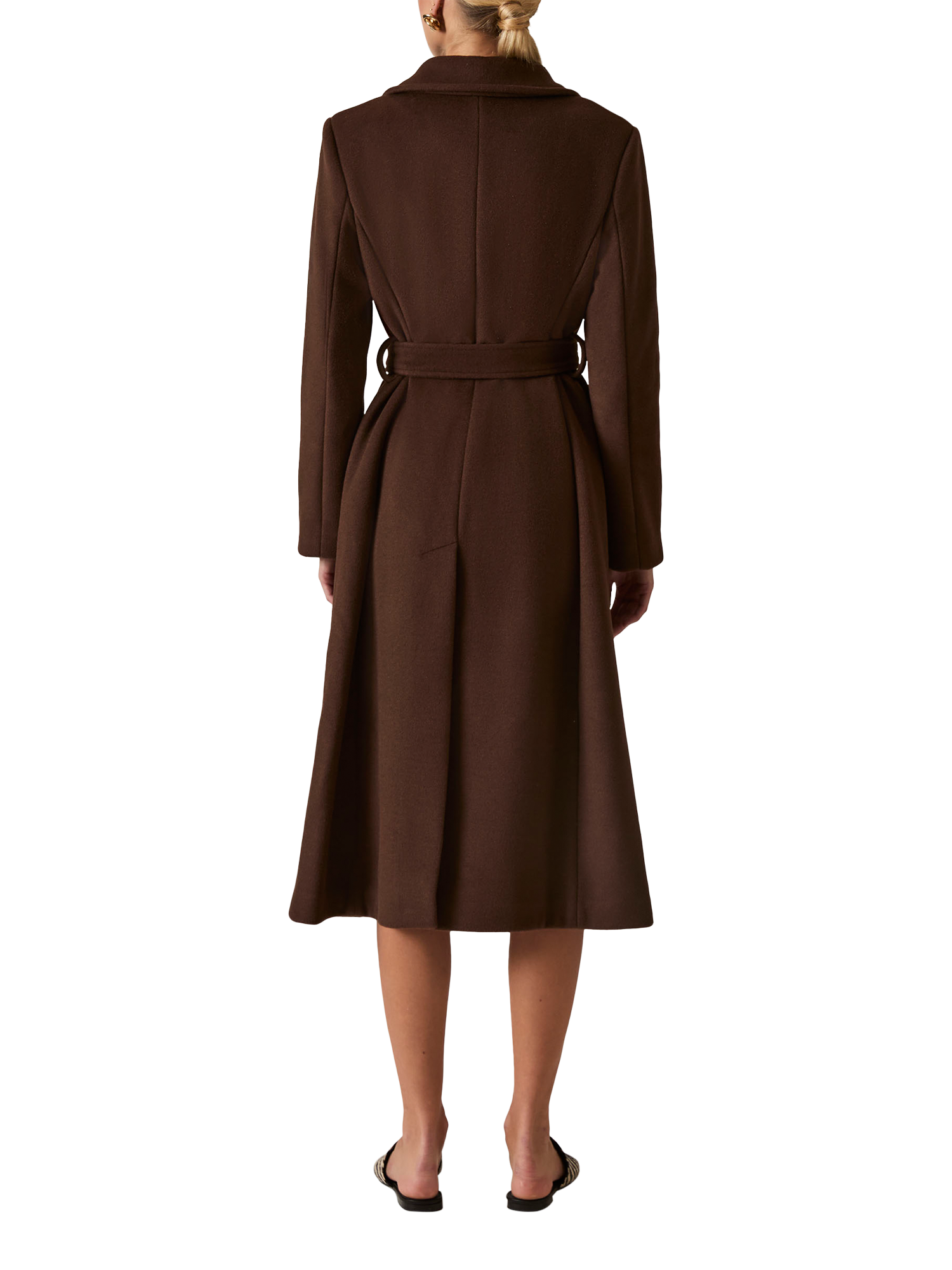 Product image 2 of 7, which shows James Lakeland Classic Midi Coat, Brown, 8