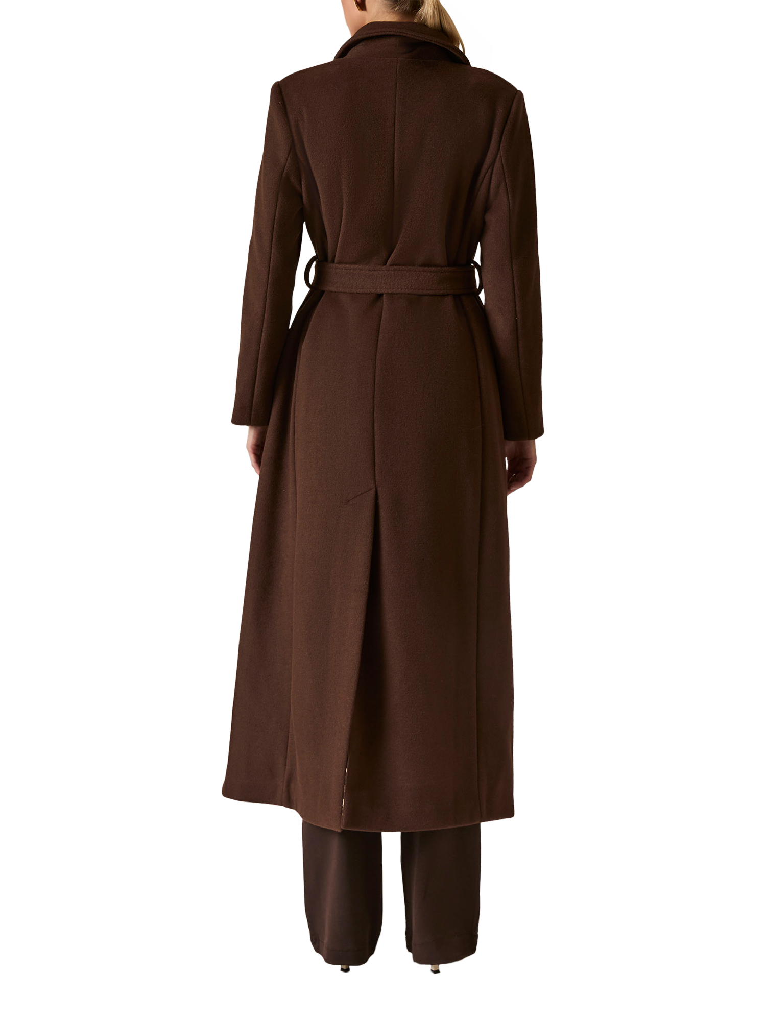Product image 2 of 7, which shows James Lakeland Classic Long Coat, Brown, 8