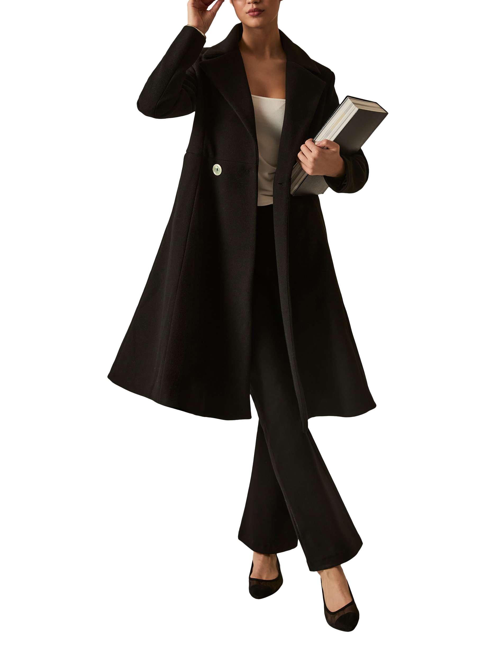 Product image 5 of 6, which shows James Lakeland Princess Coat, Black, 8