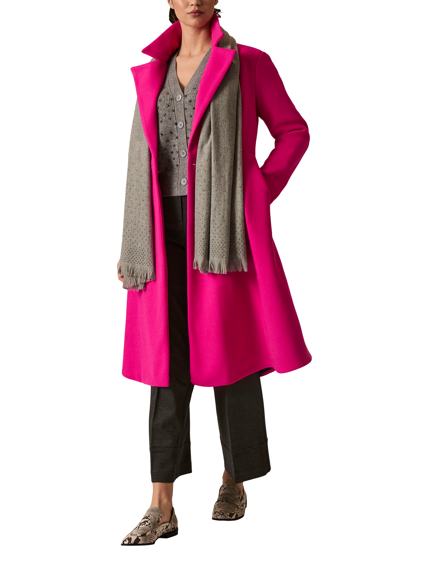 Product image 5 of 6, which shows James Lakeland Princess Coat, Pink, 8