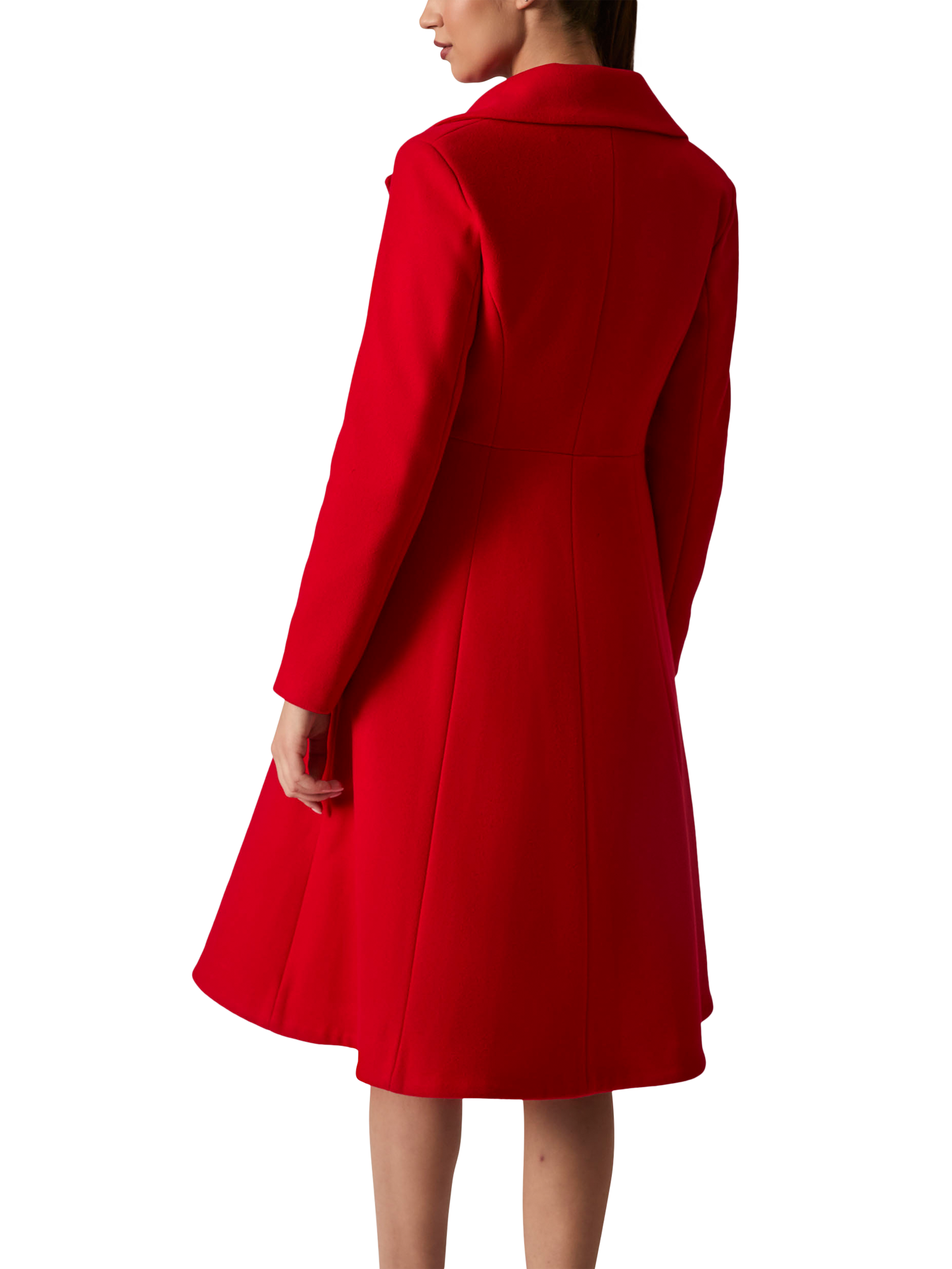 Product image 2 of 5, which shows James Lakeland Double Breasted Princess Coat, Red, 8
