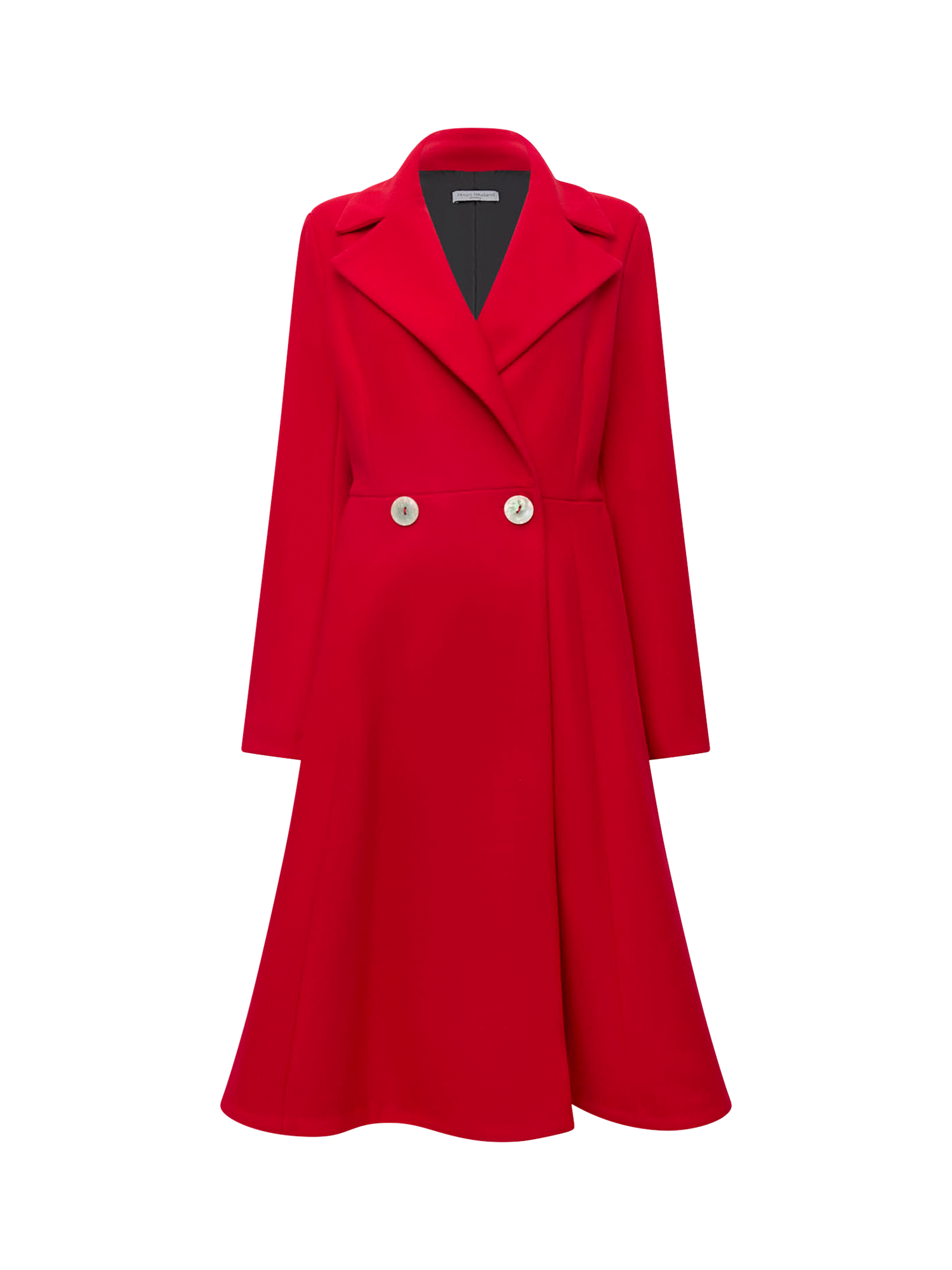 Product image 5 of 5, which shows James Lakeland Double Breasted Princess Coat, Red, 8