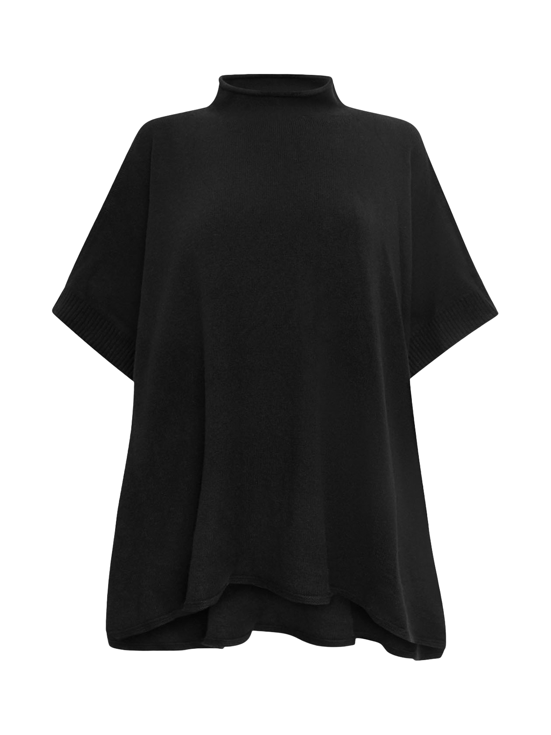 Product image 6 of 6, which shows James Lakeland Button Poncho, Black, One Size