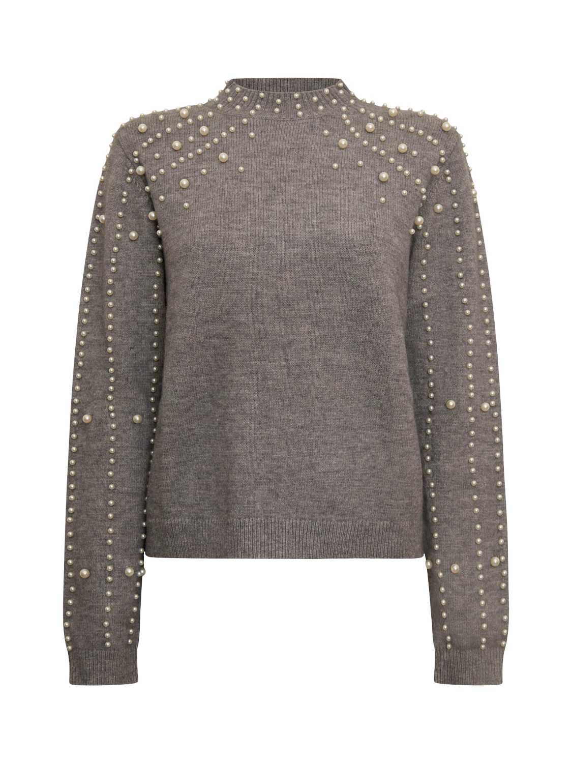 Product image 5 of 5, which shows James Lakeland Pearl Sleeve Jumper, Grey, 10
